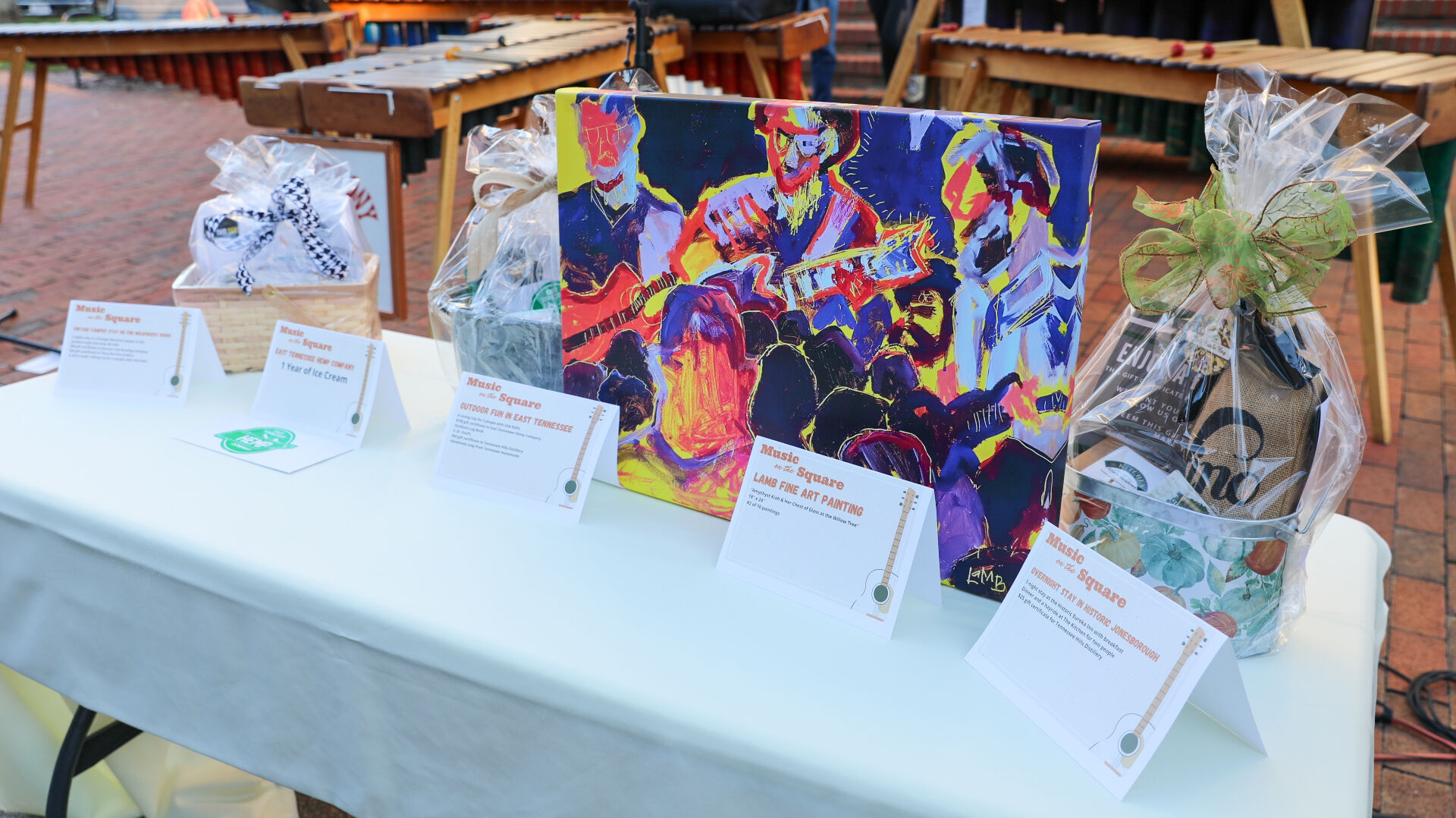 Music on the Square silent auction